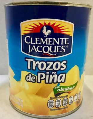 PIÑA EN TROZOS EN ALMIBAR CLEMENTE JACQUES 800G
