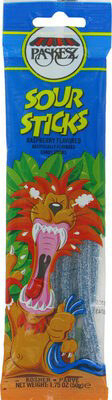 Sour sticks raspberry