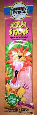 Sour sticks pink lemonade