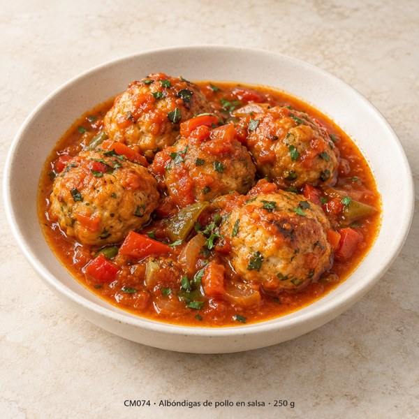 Albóndigas de pollo en salsa 500 g