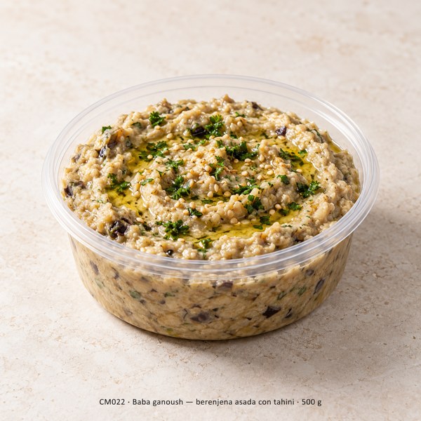 Baba ganoush — berenjena asada con tahini 500 g