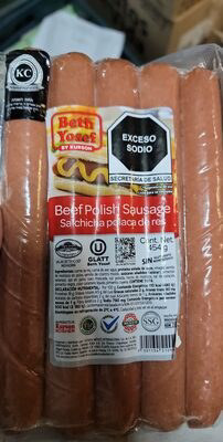 Salchicha polaca de res