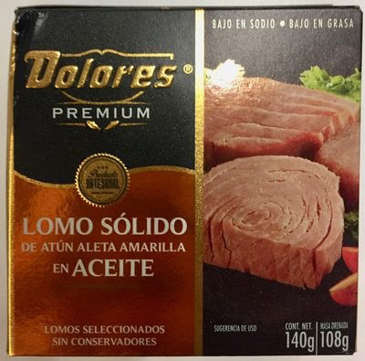 [7501045401362] ATUN DOLORES PREMIUM ACEITE 140G