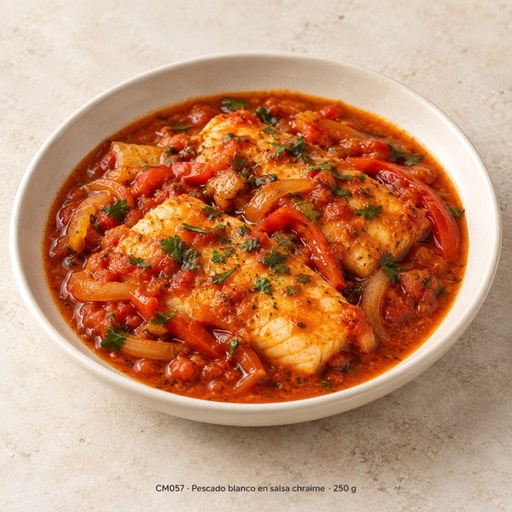 [CM057-500] Pescado blanco en salsa chraime 500 g