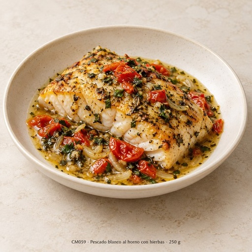 [CM059-250] Pescado blanco al horno con hierbas 250 g